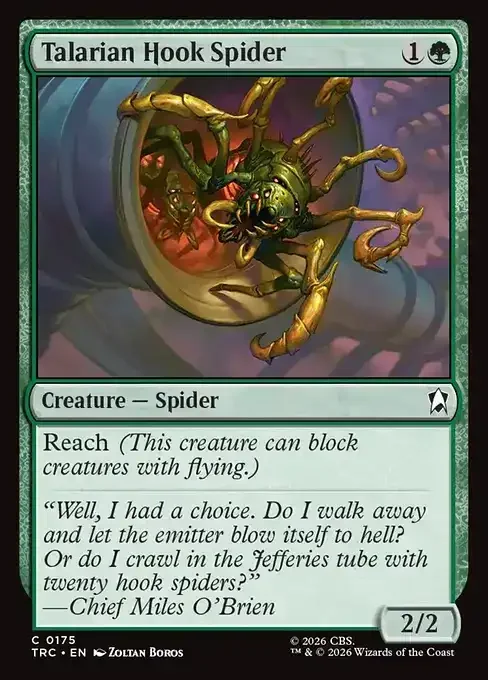 MTG Star Trek Card List - Talarian Hook Spider (TRC 175) 027/177