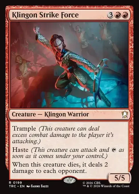 MTG Star Trek Card List - Klingon Strike Force (TRC 199) 036/177