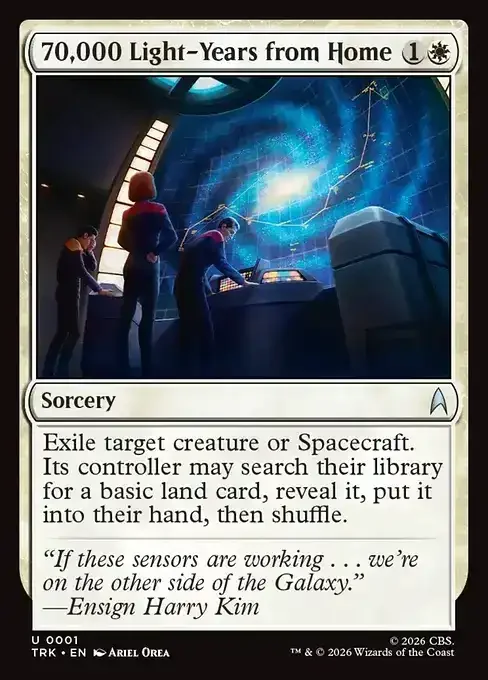 MTG Star Trek Card List - 70,000 Light-Years from Home (TRK 1) 043/177