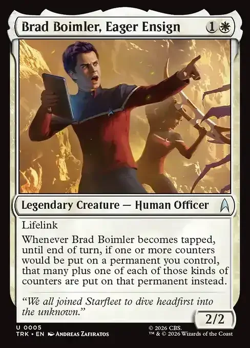 MTG Star Trek Card List - Brad Boimler, Eager Ensign (TRK 5) 044/177