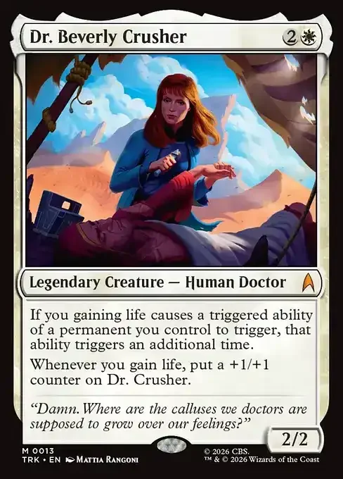 MTG Star Trek Card List - Dr. Beverly Crusher (TRK 13) 047/177