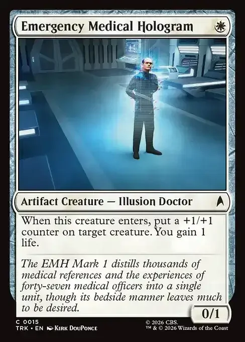 MTG Star Trek Card List - Emergency Medical Hologram (TRK 15) 048/177