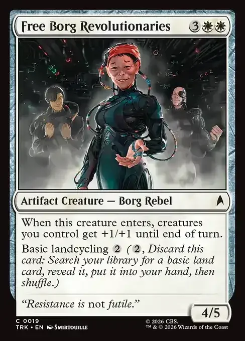 MTG Star Trek Card List - Free Borg Revolutionaries (TRK 19) 050/177