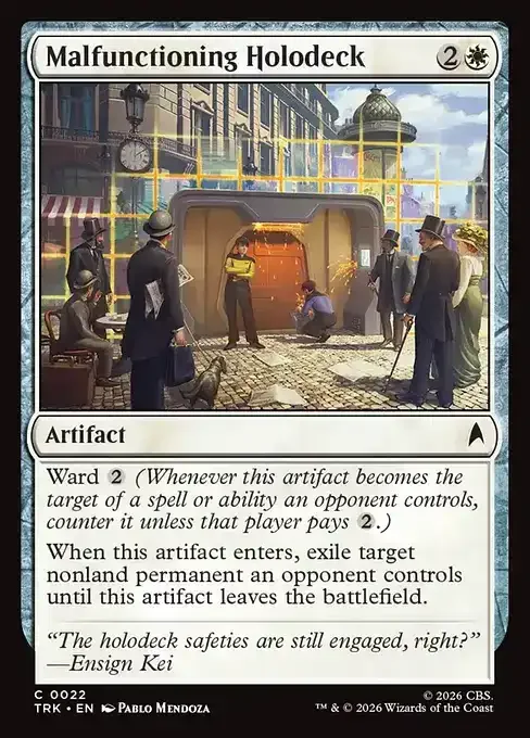 MTG Star Trek Card List - Malfunctioning Holodeck (TRK 22) 051/177
