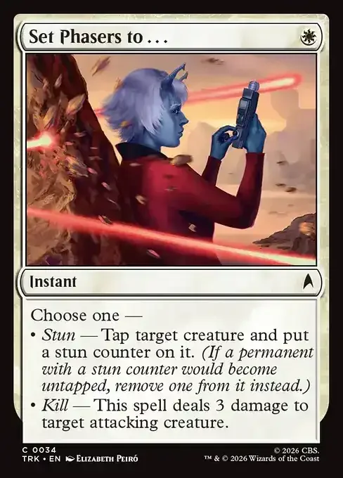 MTG Star Trek Card List - Set Phasers to . . . (TRK 34) 054/177