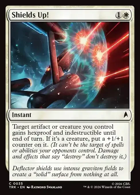 MTG Star Trek Card List - Shields Up! (TRK 35) 055/177