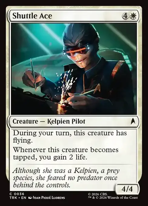 MTG Star Trek Card List - Shuttle Ace (TRK 36) 056/177