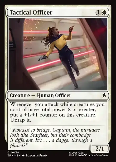 MTG Star Trek Card List - Tactical Officer (TRK 38) 057/177