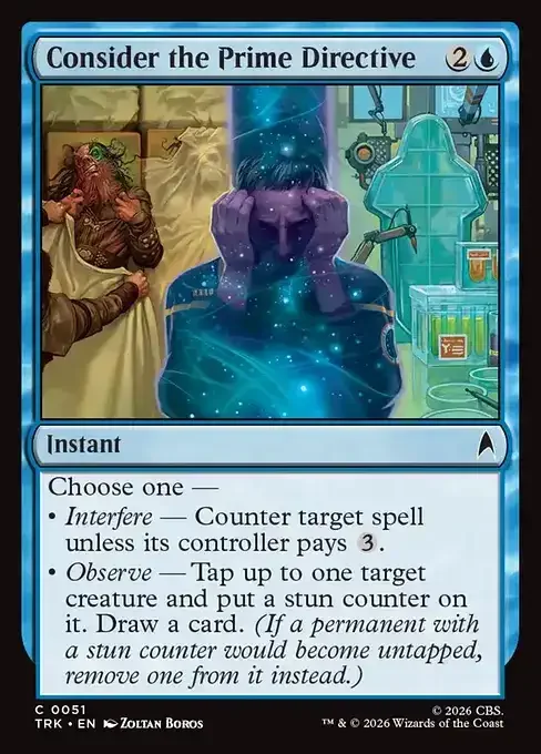 MTG Star Trek Card List - Consider the Prime Directive (TRK 51) 059/177