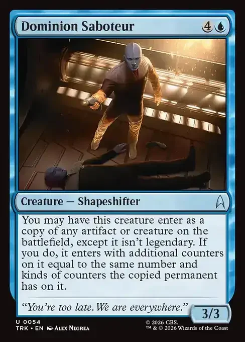 MTG Star Trek Card List - Dominion Saboteur (TRK 54) 060/177