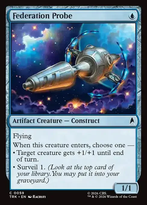 MTG Star Trek Card List - Federation Probe (TRK 59) 061/177