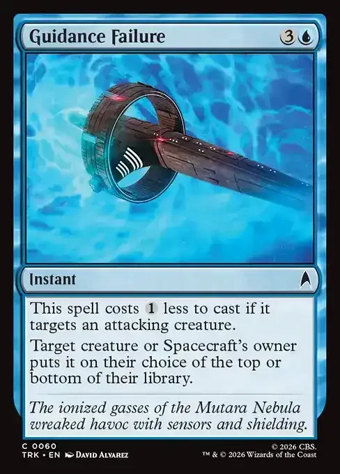 MTG Star Trek Card List - Guidance Failure (TRK 60) 062/177
