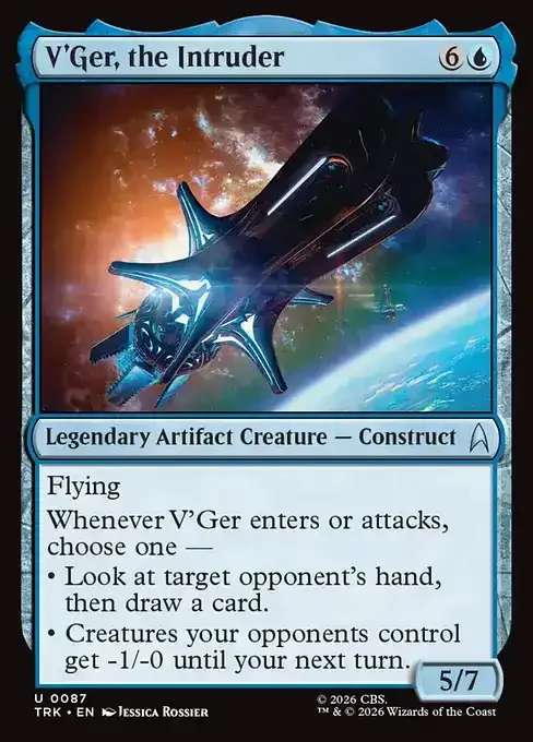MTG Star Trek Card List - V'Ger, the Intruder (TRK 87) 068/177