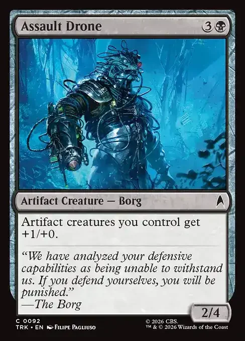 MTG Star Trek Card List - Assault Drone (TRK 92) 069/177