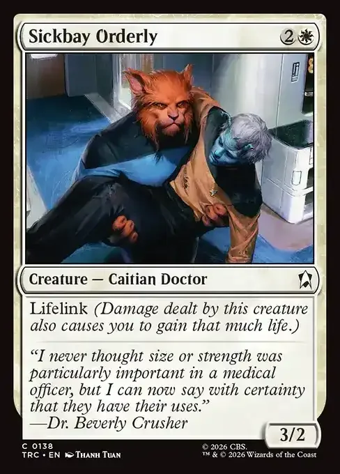 MTG Star Trek Card List - Sickbay Orderly (TRC 138) 007/177