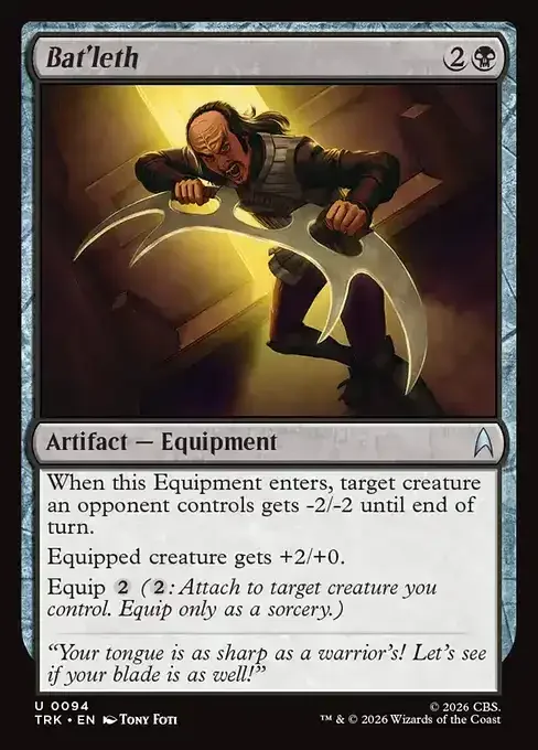 MTG Star Trek Card List - Bat'leth (TRK 94) 071/177