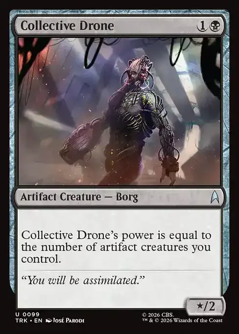 MTG Star Trek Card List - Collective Drone (TRK 99) 074/177