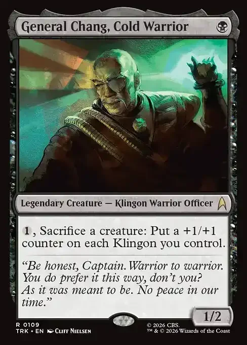 MTG Star Trek Card List - General Chang, Cold Warrior (TRK 109) 076/177