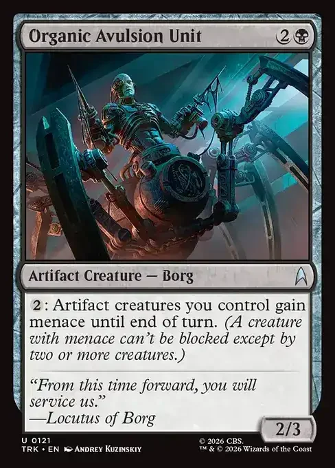 MTG Star Trek Card List - Organic Avulsion Unit (TRK 121) 081/177