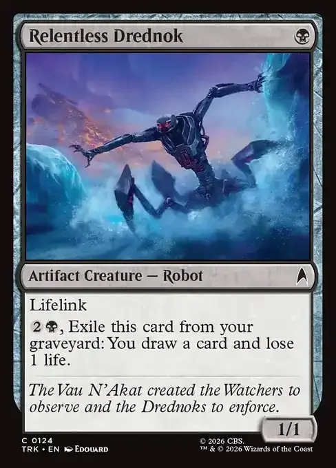 MTG Star Trek Card List - Relentless Drednok (TRK 124) 082/177