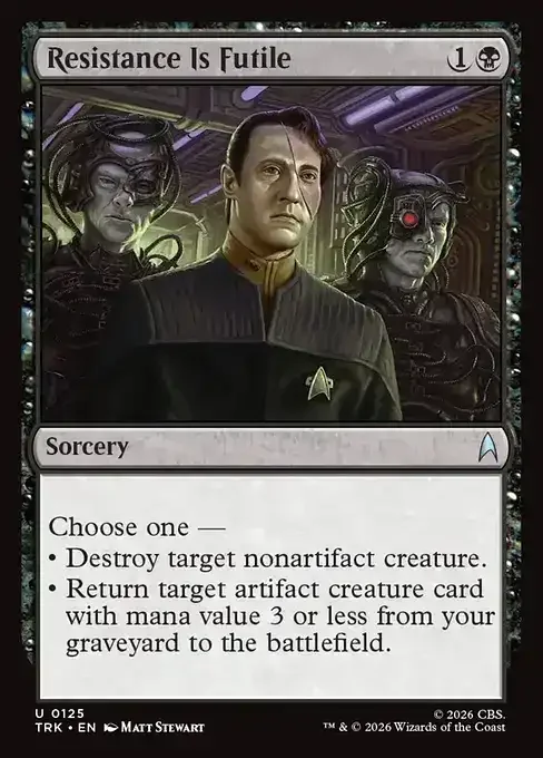 MTG Star Trek Card List - Resistance Is Futile (TRK 125) 083/177
