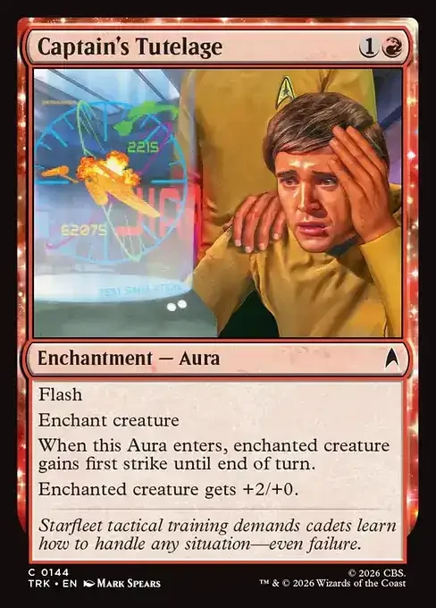 MTG Star Trek Card List - Captain's Tutelage (TRK 144) 089/177