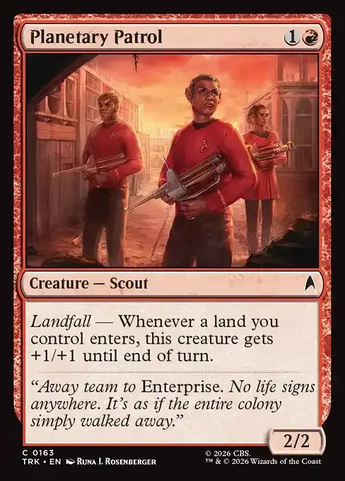 MTG Star Trek Card List - Planetary Patrol (TRK 163) 095/177