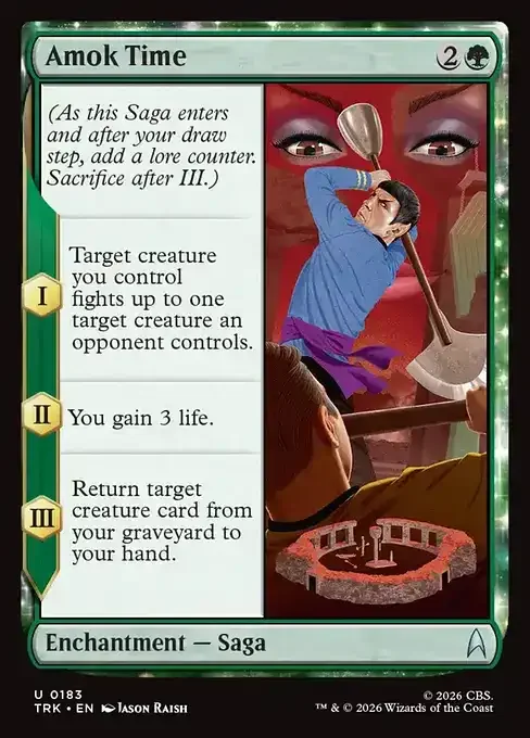 MTG Star Trek Card List - Amok Time (TRK 183) 099/177