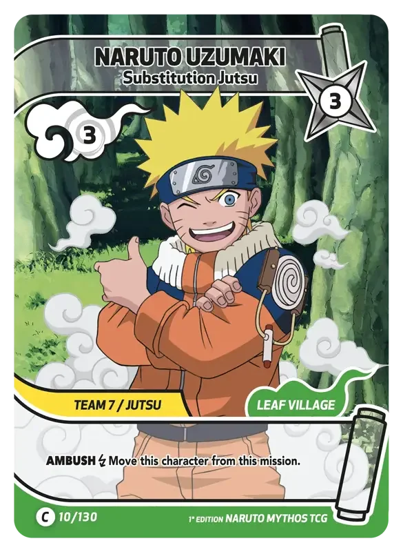 Naruto Konoha Shido Card List - Naruto Uzumaki 010/130