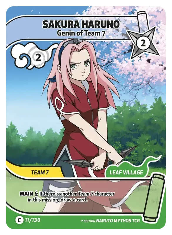 Naruto Konoha Shido Card List - Sakura Haruno 011/130