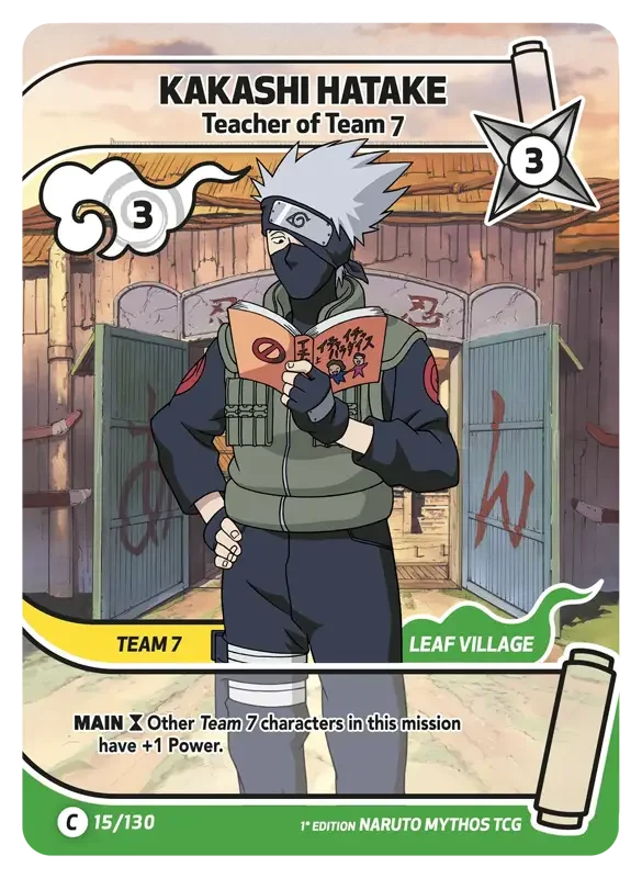 Naruto Konoha Shido Card List - Kakashi Hatake 015/130
