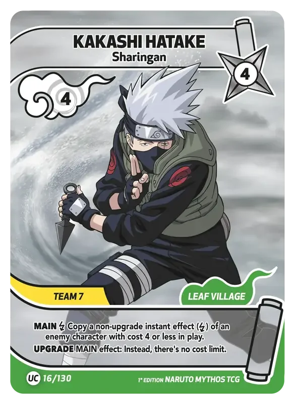 Naruto Konoha Shido Card List - Kakashi Hatake 016/130