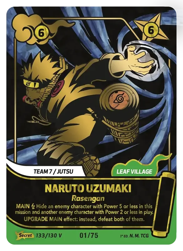 Naruto Konoha Shido Card List - Naruto Uzumaki 133/130 Secret Variant