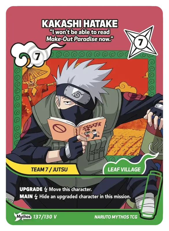 Naruto Konoha Shido Card List - Kakashi Hatake 137/130 Mythos