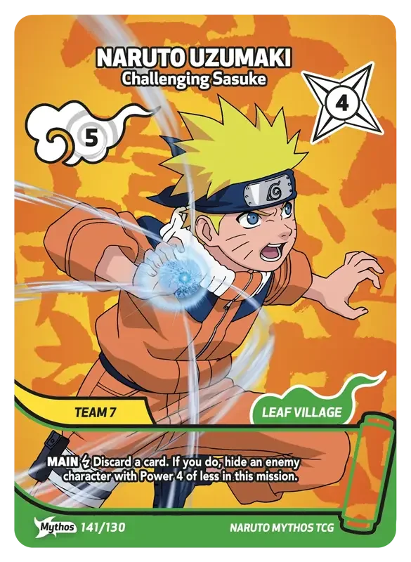 Naruto Konoha Shido Card List - Naruto Uzumaki 141/130 Mythos