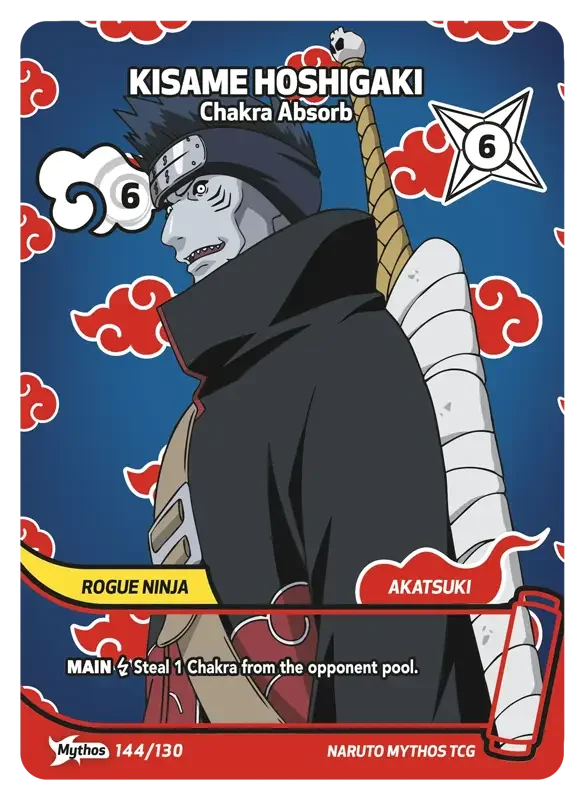 Naruto Konoha Shido Card List - Kisame Hoshigaki 144/130 Mythos