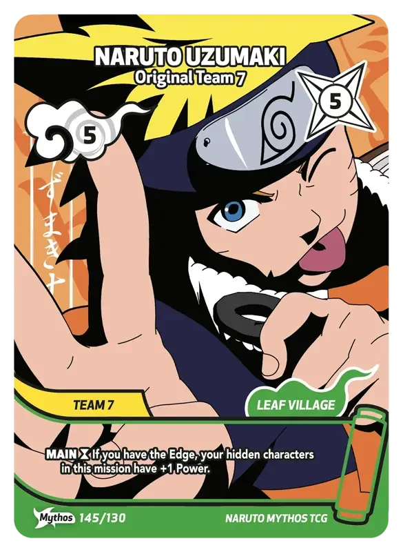 Naruto Konoha Shido Card List - Naruto Uzumaki 145/130 Mythos