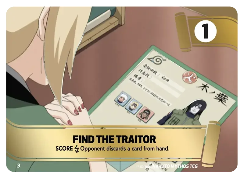 Naruto Konoha Shido Card List - Find the traitor