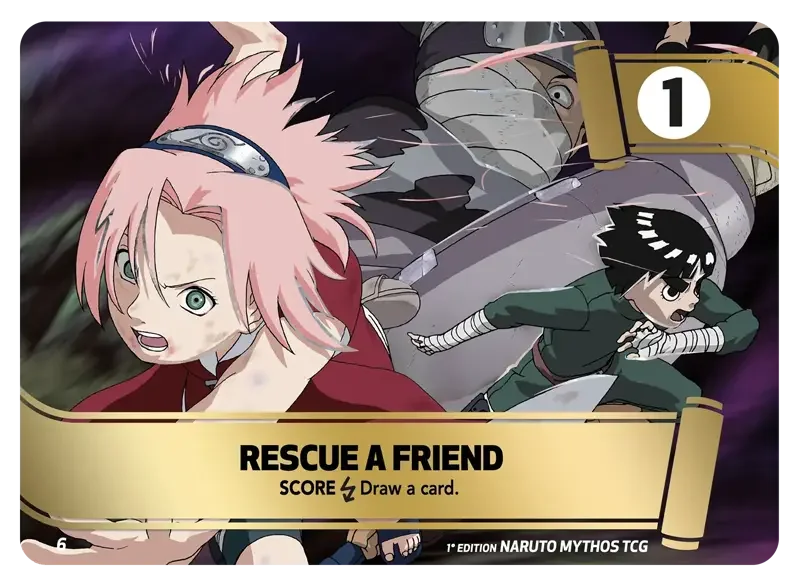 Naruto Konoha Shido Card List - Rescue a friend