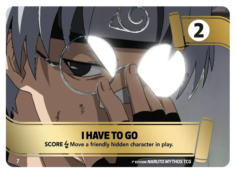 Naruto Konoha Shido Card List - I have to go