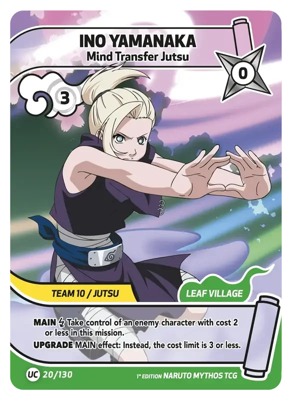 Naruto Konoha Shido Card List - Ino Yamanaka 020/130