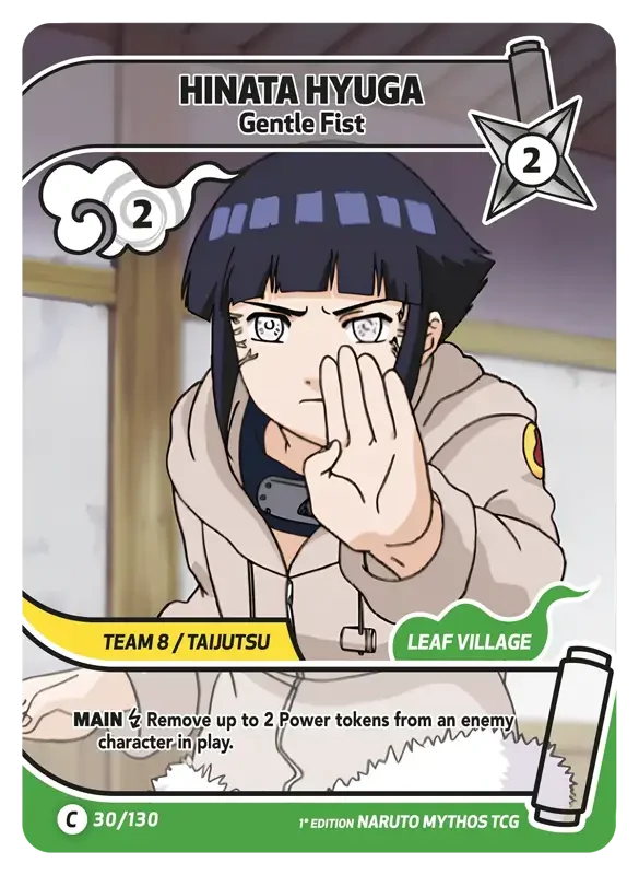 Naruto Konoha Shido Card List - Hinata Hyuga 030/130