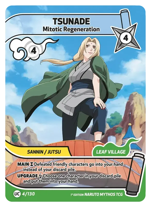 Naruto Konoha Shido Card List - Tsunade 004/130