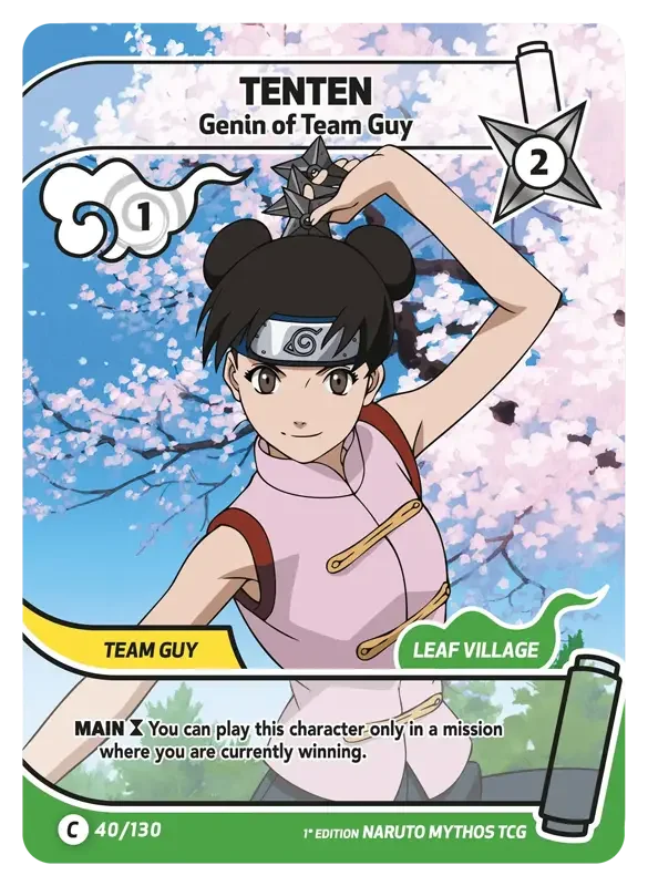Naruto Konoha Shido Card List - Tenten 040/130