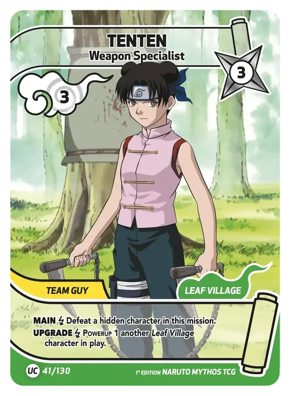 Naruto Konoha Shido Card List - Tenten 041/130