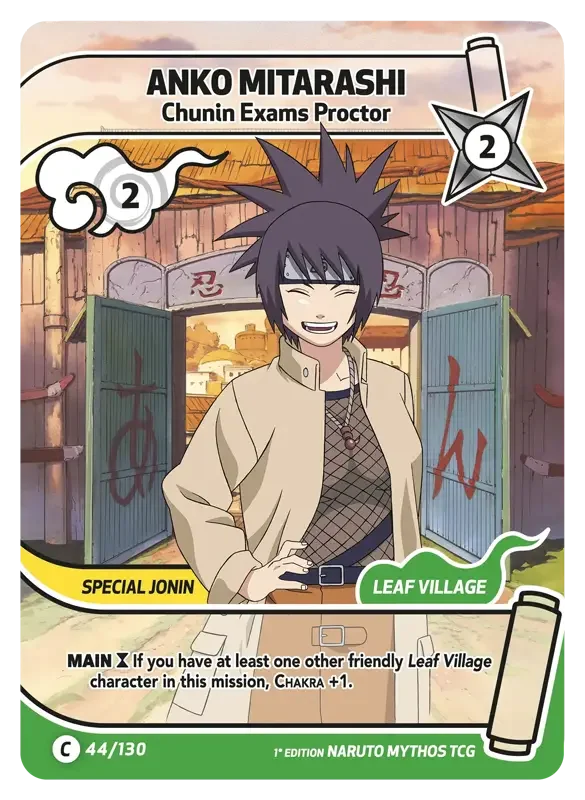 Naruto Konoha Shido Card List - Anko Mitarashi 044/130