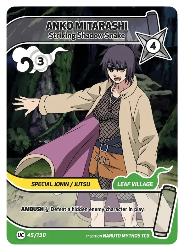 Naruto Konoha Shido Card List - Anko Mitarashi 045/130