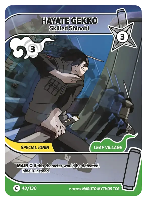 Naruto Konoha Shido Card List - Hayate Gekko 048/130