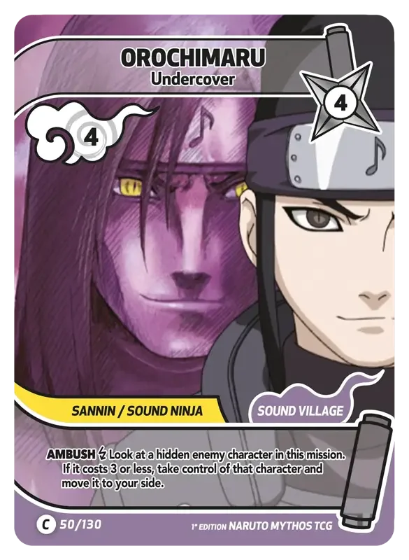 Naruto Konoha Shido Card List - Orochimaru 050/130