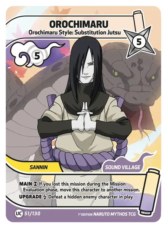 Naruto Konoha Shido Card List - Orochimaru 051/130